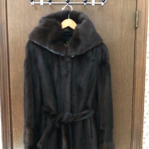 Real mink coat was bought in Europe.